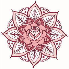 vector rose flower