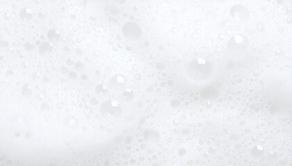 Abstract White Soapy Foam Texture Background with Shampoo Bubbles for Clean and Fresh Design Artwork