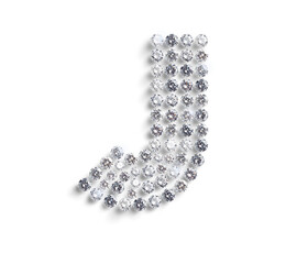 Letter J diamond