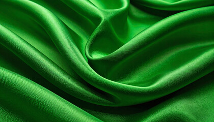 Obraz premium Green Fabric Cloth Background Texture for Textile and Seamless Design Artwork