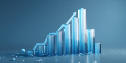 blue arrow on white transparent background progress, blue, up, graph, success, arrow, business