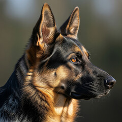 german shepherd dog portrait