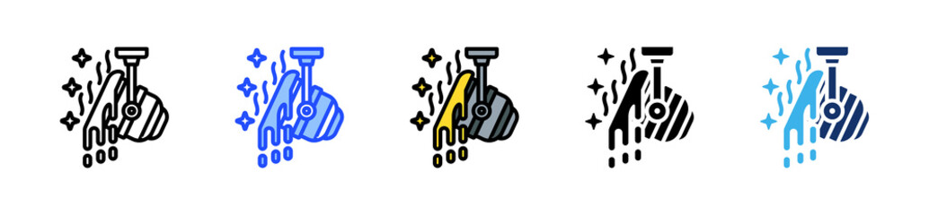 Metal Smelting Icon Collection With Multiple Styles