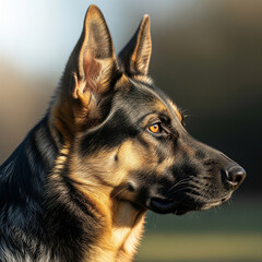 german shepherd dog portrait