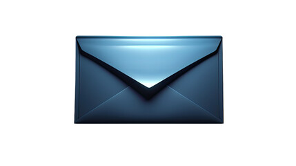 Simple closed envelope paper stationery isolated on white background
