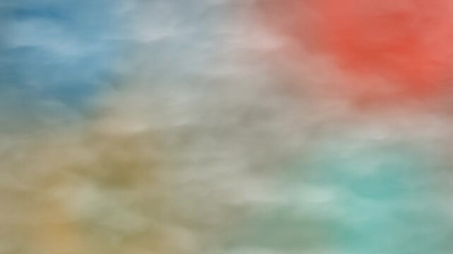 Soft multicolored cloudscape with orange blue and beige hues. Suitable for website backgrounds, printed materials, and social media posts. Perfect for conveying a calming and serene atmosphere to view