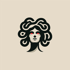 Mighty medusa goddess Logo