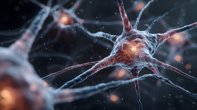 Illustrative 3D Animation of Neural Network. Wide viw. Concept: Chatbot, Artifcial Intelligence, Deep Lerning, Machine Learning an Large Language Model Visulization. - Powered by Adobe