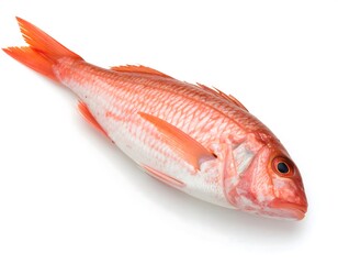 Fresh red fish, whole, top-down view