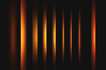 Vertical lines of warm orange-yellow light on dark background