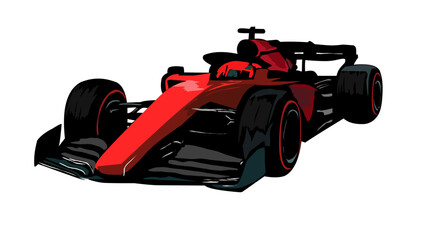 Fototapeta premium formula one car sport racing grandprix isolated