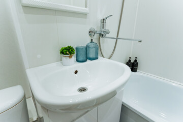 Discover the Modern Bathroom Sink, featuring Elegant Decor and a Clean Design that seamlessly blends beauty, comfort, and functionality for a luxurious and hygienic interior space