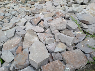 Pile of Irregularly Shaped Rocks