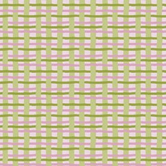 Pink Green Grid Pattern