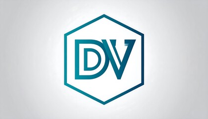 Modern teal hexagon logo