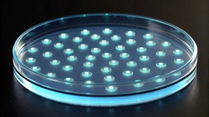 Glowing Micro Seeds in Lab Dish with Modified Standard Setup