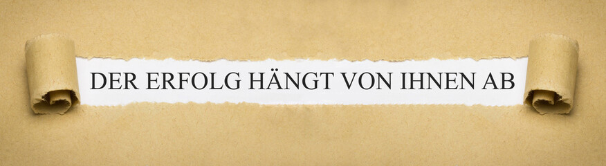 Der Erfolg hängt von Ihnen ab © magele-picture