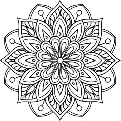 Elegant Floral Mandala Vector Design