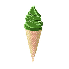  Matcha ice cream cone