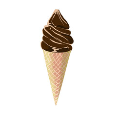 chocolate ice cream cone