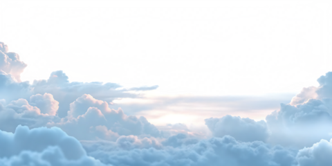 Abstract colorful pixelated clouds on sky isolated on a transparent background pastel