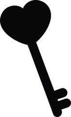 Heart Key Icon
