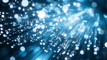 Obraz premium Optical fiber in the box