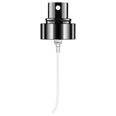 black perfume pulveriser isolation on the white background