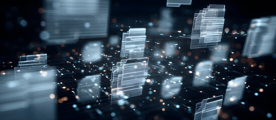 digital document management system, organize documens, data cyber security, fie Integrated, abstract digtal futuristic concept bacground