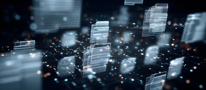 digital document management system, organize documens, data cyber security, fie Integrated, abstract digtal futuristic concept bacground