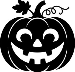 Smiling pumpkin vector illustration