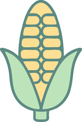 옥수수,농작물,노랑,연두,심플,호박,주황,가을,캐릭터,식물,추수 감사절,할로윈,먹을것,수확,과일,나뭇잎,야채,계절,박,곡류,네이처,채식주의,익는,orange,열매