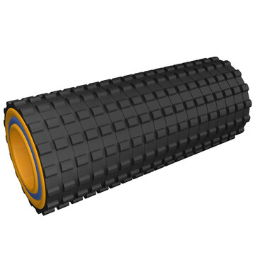 Foom Roller 3D Illustration