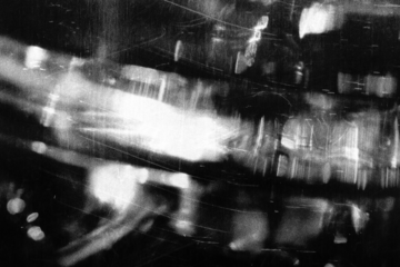 Dust and scratches design. Aged photo editor layer. Black grunge abstract overlay background. Copy space.