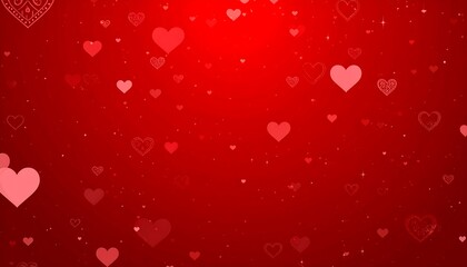 Red hearts background