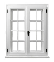 White double-hung window with divided panes (1)