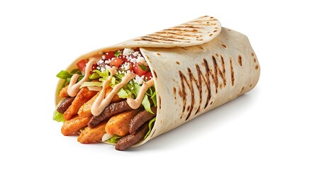 Beef and Fries Wrap.