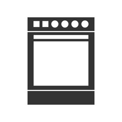 Kitchen oven icon isolated on transparent background