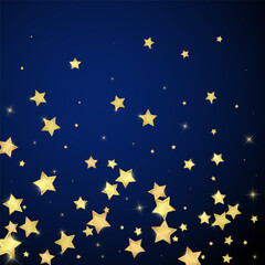 Magic stars vector overlay.  Gold stars scattered