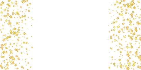 Magic stars vector overlay.  Gold stars scattered