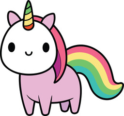 colouring unicorn rainbow 
