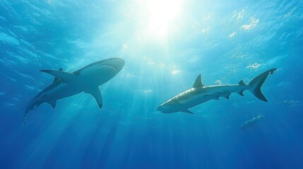 Fototapeta premium School of Jacks