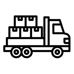 Delivery Truck  Icon Set Multiple Style Collection