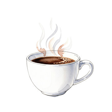 cup of hot coffee
