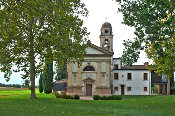 The small church of the Barbare in Santa Maria di Zevio, near Verona, Italy.