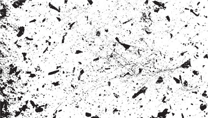Dirty or dust film grain speck grit grunge overlay on Speckle grain dot white paper noise texture with distress effect vector illustration pattern background.