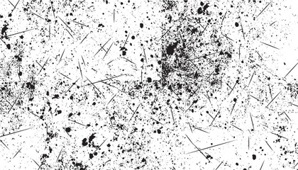 Distress Overlay Texture. Subtle grain texture overlay. White background on old grunge black texture with dust effect overlay on white background