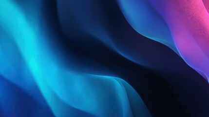 Obraz premium Abstract design featuring flowing, vibrant hues of blue and pink, overlaid on a dark backdrop.