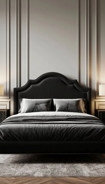 bed in bedroom