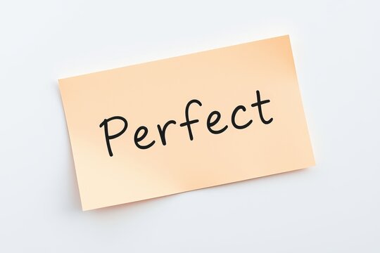 Text Perfect on pink note
